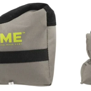 SME SMEGRF Front & Rear Gun Rest Inert Poly Bead Filled Shooting Bags, Suede Leather Topper, Non-Slip Bottom, 600D Polyester