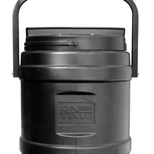 On Time 73000 Rice Bran Feeder 10 Gallon Capacity, Hanging Bracket, 1-6 Feeding Times with 1-30 Duration