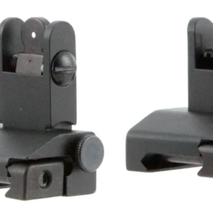TacFire IS002 Pop Up Iron Sights/Spring Loaded  Black Anodized Flip Up for AR-Platform