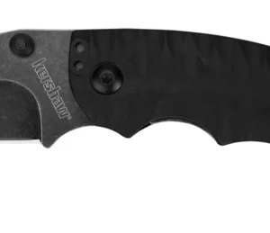 Kershaw 8750TBLKBW Shuffle II 2.60" Folding American Tanto Plain Black Oxide 8Cr14MoV SS Blade Black Glass-Filled Nylon Handle Includes Pocket Clip