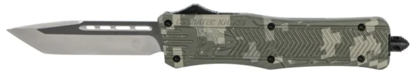 CobraTec Knives MADCCTK1MTNS CTK-1  Medium 3" OTF Tanto Plain D2 Steel Blade/Army DigiCamo Aluminum Handle Features Glass Breaker Includes Pocket Clip
