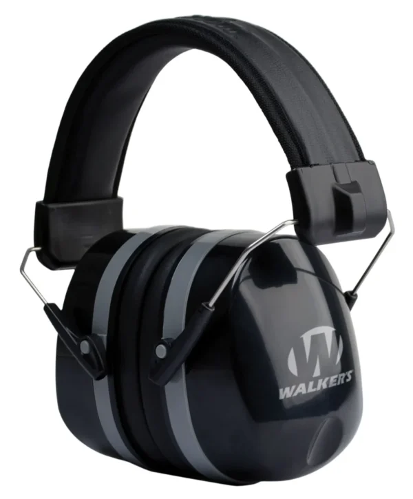 Walker's GWPEXFM5 Premium Passive Muff 32 dB Over the Head Black Polymer