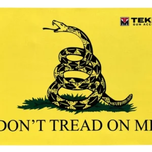 TekMat TEK42TREAD Don't Tread on Me Door Mat Black/Yellow Rubber 42" Long Snake/"Don't Tread On Me"