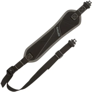 Allen 8284 Glenwood Lightweight Rifle/Shotgun Sling w/Magnum Swivels Black Nylon Webbing 15" Foam Sling Pad, Adjustable Length to 38"