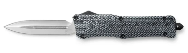 CobraTec Knives LCFCTK1LDNS CTK-1  Large 3.75" OTF Dagger Plain D2 Steel Blade/Carbon Fiber Aluminum Handle Features Glass Breaker Includes Pocket Clip