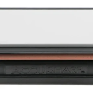 AccuSharp 025C Tri-Stone Deluxe Sharpening System Coarse, Medium, Fine Diamond, Alumina, Ceramic Sharpener Rubber Handle