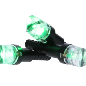 NAP NAPILLNGR Thunderglo Illuminated Nock Green Polycarbonate Aluminum Shaft/ 6 Pack