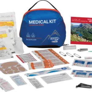 Adventure Medical Kits 01001003 Mountain Backpacker Medical Kit Treats Injuries/Illnesses Water Resistant Blue