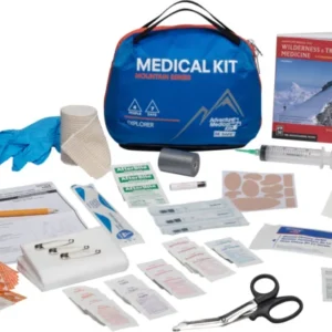 Adventure Medical Kits 01001005 Mountain Explorer Medical Kit Treats Injuries/Illnesses Water Resistant Blue