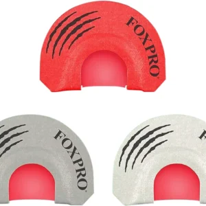 Foxpro LOADEDGUN Loaded Gun Combo Diaphragm Call Double/Triple Reed Coyote Sounds Attracts Coyotes Gray/Red/White 3 Piece