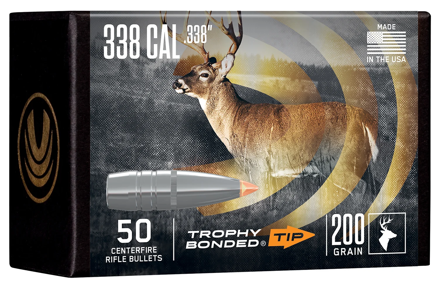 Federal PB338TT200 Premium 338Cal 200gr 50 Per Box/4 Case