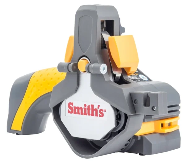 Smiths Products 50969 Knife & Tool Sharpener Cordless Hand Held Fine/Medium/Coarse Ceramic Sharpener Gray/Yellow