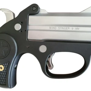 Bond Arms BASL Stinger  9mm Luger 2rd 3" Matte Stainless Steel Barrel, Anodized 7075-T6 Aluminum Frame, Rebounding Hammer, Black Rubber Grip, Manual Safety