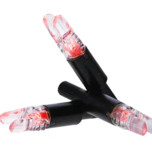 NAP NAPILLNXRD3PK Thunderglo Illuminated Nock Crossbow Red Half Moon/ 3 Pack