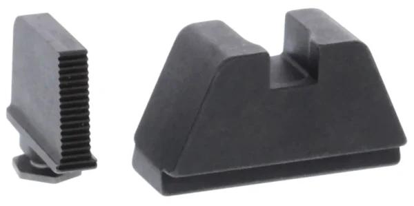 AmeriGlo GL470 Optic Compatible Sight Set for Glock  2XL Tall Serrated Front Sight- Black Rear Sight
