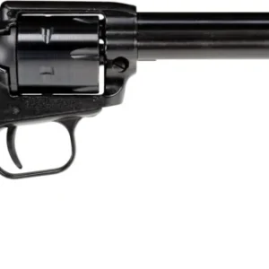 Heritage Mfg RR22B4BBK Rough Rider  22 LR 6 Shot 4.75" Black Oxide Barrel, Cylinder & Frame, Black Laminate Wood Grips