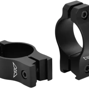 Warne V421M Rimfire Rings Vapor Matte Black 1" Medium 0 MOA