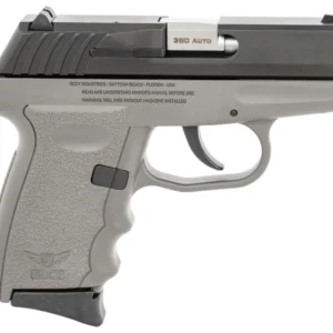 SCCY Industries CPX-3CBSG CPX-3  380 ACP 10+1 3.10" Sniper Gray Polymer Serrated Black Nitride SS Slide Finger Grooved Sniper Gray Polymer Grip
