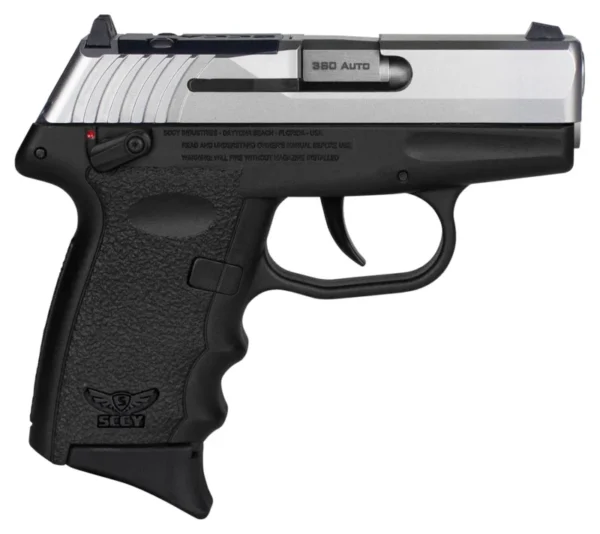 SCCY Industries CPX4TTBKRDRG3 CPX-4 RD 380 ACP 10+1 2.96" Black Polymer/Serrated Stainless Steel Slide/Finger Grooved Black Polymer Grip