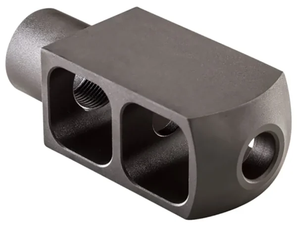 Alexander Arms MBEOTNKKIT Tank Muzzle Brake Kit Black Steel with 49/64-20 tpi Threads 3.50" OAL 1.50" Diameter for 50 Beowulf