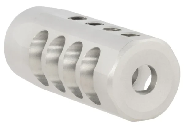Christensen Arms 8100002300 Side-Baffle  Natural Titanium, 1/2"-28 tpi Threads, 223 Cal (.920" D Bull barrel)