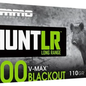 Ammo Inc 300B110VMXA20 Signature  300Blackout 110gr Hornady V-Max 20 Per Box/10 Case