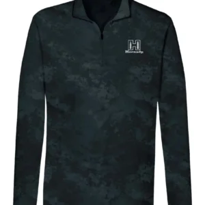 Hornady 99597XXXL Performance  3XL Black Long Sleeve 1/4 Zip, Polyester/Spandex