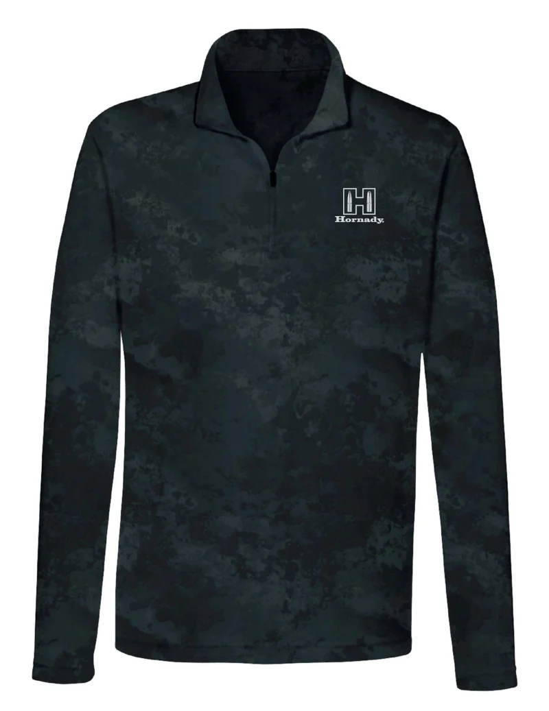 Hornady 99597XXXL Performance 3XL Black Long Sleeve 1/4 Zip, Polyester/Spandex