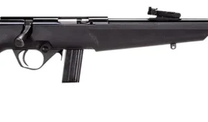 Rossi RB22L1611 RB22  Compact 22 LR 10+1, 16" Matte Black Button Rifled Free Floating Steel Barrel, Matte Black Stainless Steel Receiver, Black Monte Carlo Stock, Right Hand