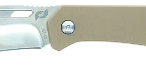 Schrade 1159301 Slingshot Lockback Folder 4" Recurve Clip Point/Satin AUS-10 Blade 5" G10 Handle