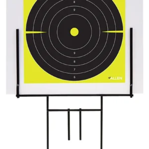 EZ-Aim 15309 Portable Range Target Stand Black Steel 18" W x 19" H Includes 2 Adhesive Targets
