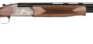 Charles Daly 930344 202A  Full Size 28 Gauge Break Open 3" 2rd 26" Blued Vent Rib Barrel, Silver Engraved Aluminum Receiver, Checkered Walnut Stock