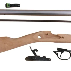 Traditions KRC53008 Deerhunter  50 Cal Percussion 24" Natural Stainless Octagon Barrel Unfinished Hardwood Stock Sidelock Action Lite Optic Sights