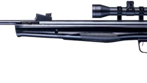 Beeman 10616GP Sportsman Combo Gas Ram 177 Pellet 1rd, Black, Fixed Synthetic Stock, Fiber Optic Sights, 4x32mm Scope