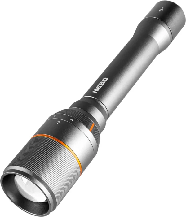 Alliance Consumer Group NEBFLT0018 Davinci 1000 Flashlight  Gray 100/400/1,000 Lumens White LED