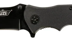 Uzi Accessories UZKFDR006 UZI Responder VI Black, Stainless-Steel Blade