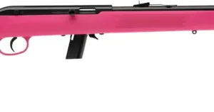Savage Arms 40218 64 F Full Size 22 LR 10+1 21" Matte Black Carbon Steel Barrel, Grooved Receiver, Pink Fixed Synthetic Stock