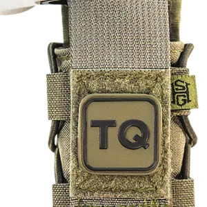 High Speed Gear 11TQ00OD TACO Tourniquet Pouch, OD Green Nylon with Velcro Closure, Fits MOLLE, Compatible with Most Windlass-Style Tourniquets, Includes TQ Patch