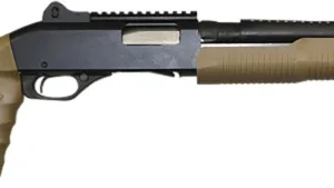 Stevens 19468 320 Security 12 Gauge Pump 5+1 18.50" Matte Black Heat Shield Barrel, Picatinny Rail Receiver, Bottom Picatinny Rail, Tactical w/Pistol Grip Flat Dark Earth Synthetic Stock, Ambidextrous
