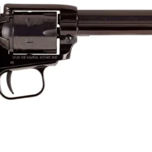 Heritage Mfg RR22B6US08 Rough Rider  22 LR 6rd 6.50" Black Oxide Alloy Steel Barrel & Cylinder, Black Oxide Zinc Alloy Frame, USA Eagle Polymer Grip, Manual Safety, Exposed Hammer