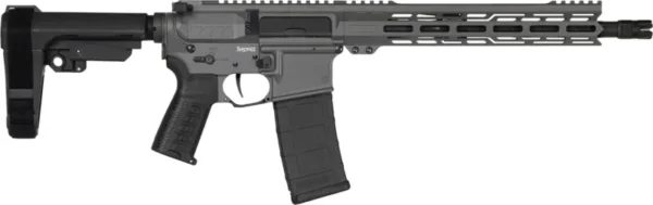 CMMG 30AB20FTNG Banshee MK4 300 Blackout 30+1 8" Black Nitride Medium Taper Threaded Barrel, EML 7" M-LOK Handguards, Tungsten Cerakote Aluminum Picatinny Rail Receiver, CMMG Zeroed Grips