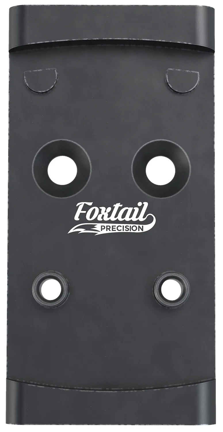 Foxtail Precision 100010 Adapter Plate Black Anodized Aluminum, Compatible w/Glock MOS, Holosun 407K/507K/EPS Carry Pattern Footprint Mount