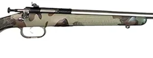 Crickett KSA2171 My First Rifle Gen2 22 S/L/LR Single Shot 16.10" Stainless Steel Barrel & Receiver, M81 Woodland Camo Synthetic Fixed Stock, EZ Loader