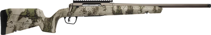 Savage Arms 32301 Axis 2 Pro Compact 223 Rem 4+1 20" Gun Metal Bronze Cerakote Heavy Threaded Barrel & Picatinny Rail Carbon Steel Receiver, Fixed Woodland Camo Synthetic Stock, Right Hand