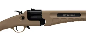 Savage Arms 23003 42 Takedown 22 WMR/410 Gauge 1+1 20" Matte Black Single Shot Barrel, Flat Dark Earth Drilled & Tapped Carbon Steel Receiver, Fixed Flat Dark Earth Synthetic Stock