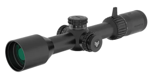 Swampfox Optics KTK21244-4M Kentucky  Black 2-12x44mm 30mm Tube Sharpshooter MOA Reticle