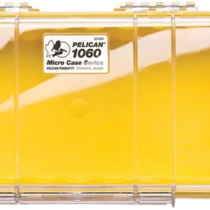 Pelican 1060027100 Micro Case Yellow/Clear Polycarbonate 9.88" Long