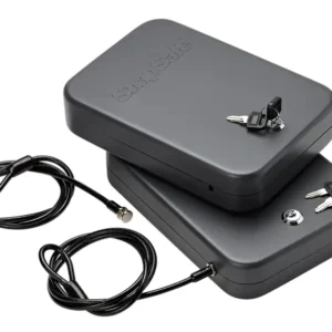 SnapSafe 75211 Lock Box Keyed Alike XL Key Entry Black Steel Fireproof- Yes 2 Pack