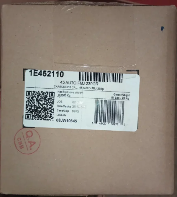 Aguila Ammunition .45 Auto Handgun Ammo - 230 Grain | FMJ | 1000rd Case