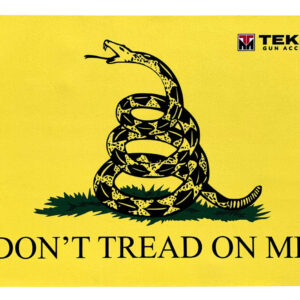 TekMat TEK42TREAD Don't Tread on Me Door Mat Black/Yellow Rubber 42" Long Snake/"Don't Tread On Me"
